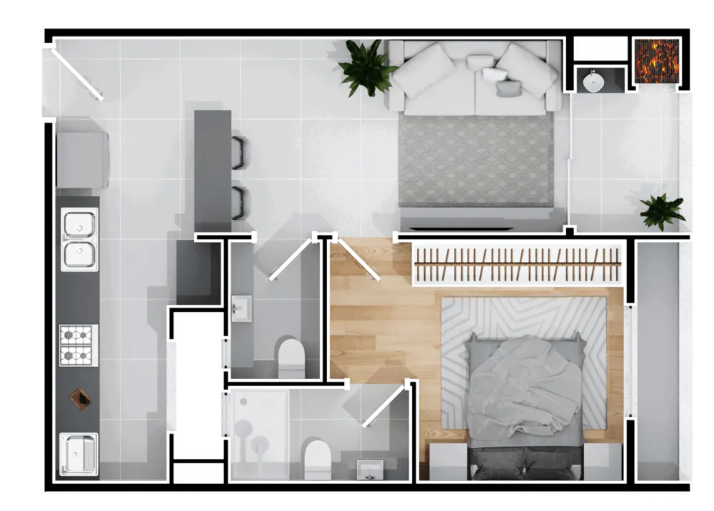 Apartamento, 2 quartos, 70 m² - Foto 8