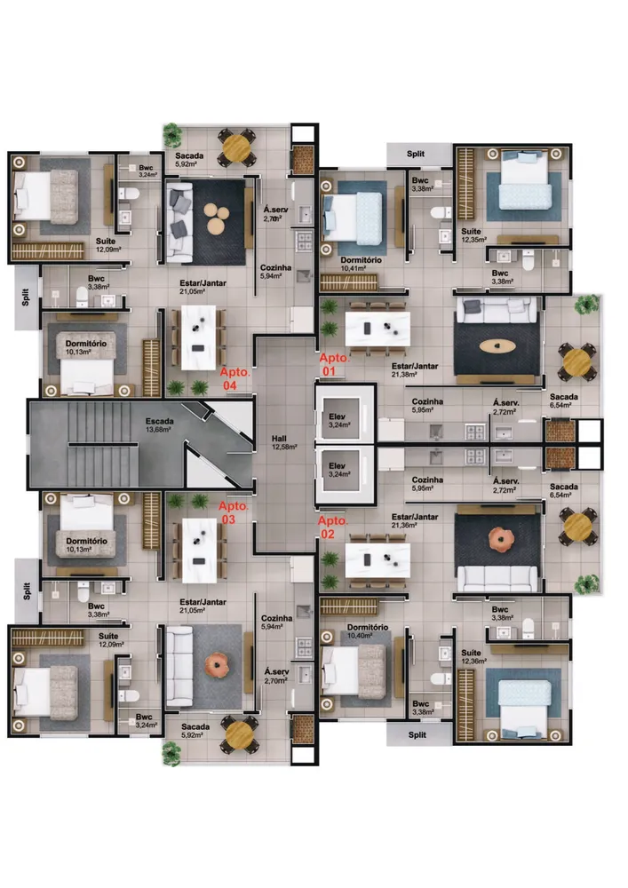 Apartamento, 2 quartos, 76 m² - Foto 13