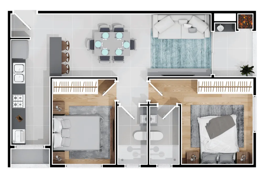 Apartamento, 2 quartos, 68 m² - Foto 13