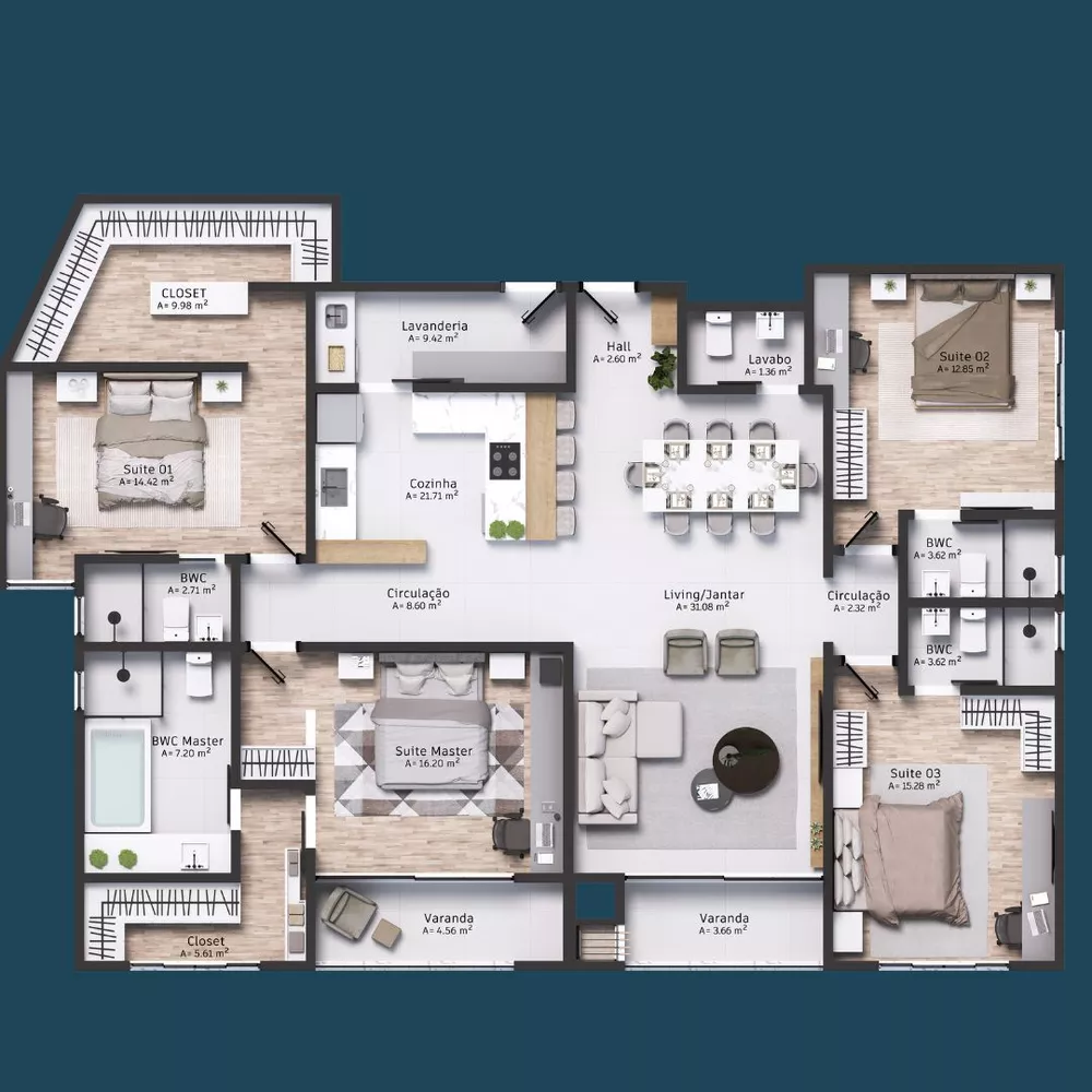 Apartamento, 4 quartos, 350 m² - Foto 12