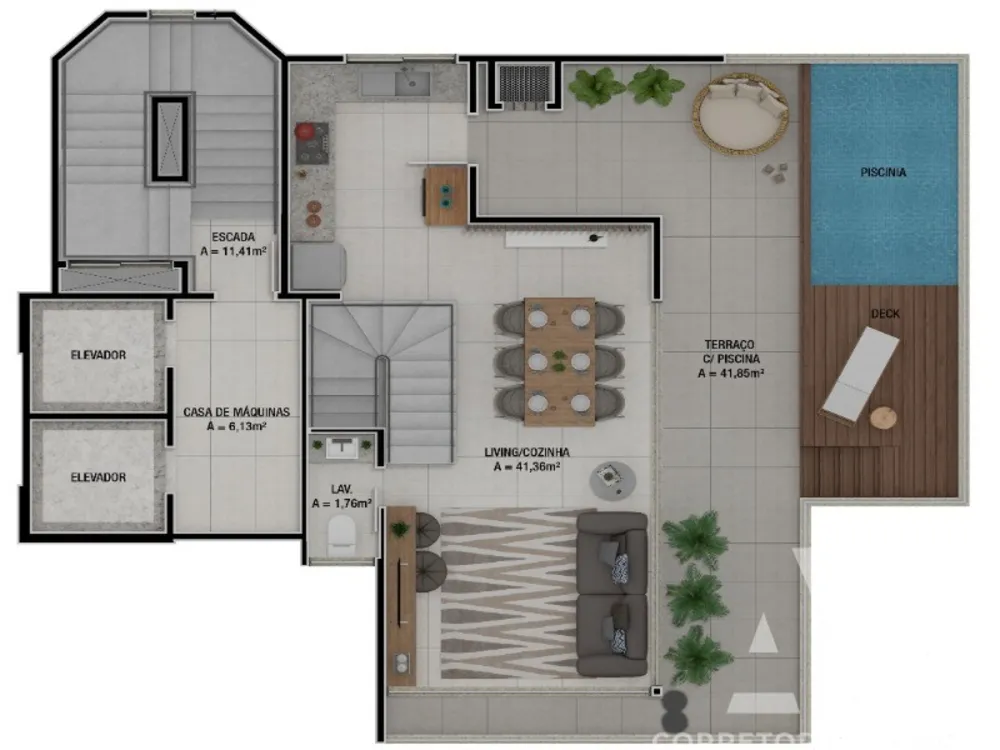 Cobertura, 4 quartos, 212 m² - Foto 9