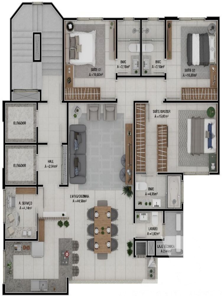 Cobertura à venda com 4 quartos, 212m² - Foto 8