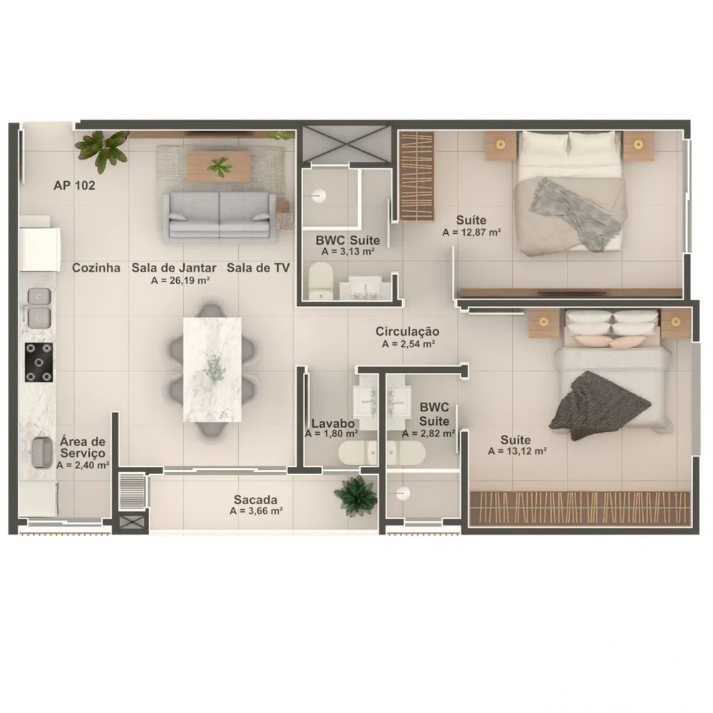 Apartamento, 3 quartos - Foto 5