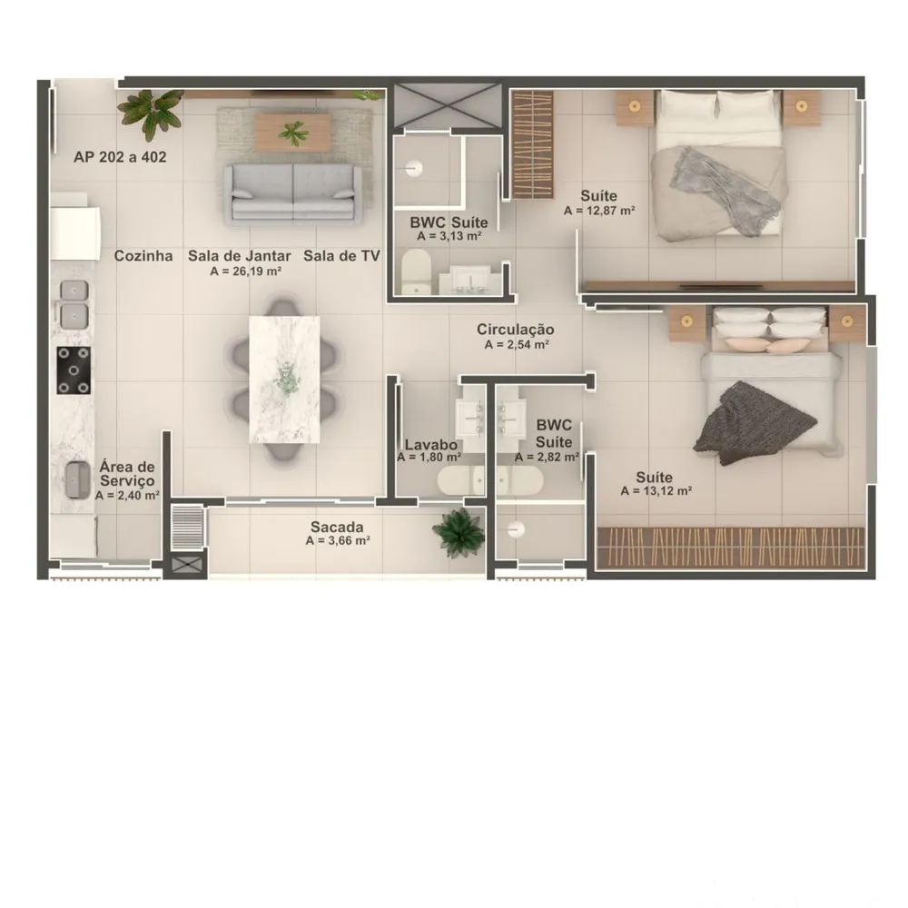 Apartamento, 3 quartos - Foto 7