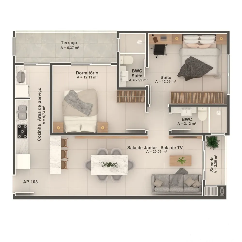 Apartamento, 3 quartos - Foto 9