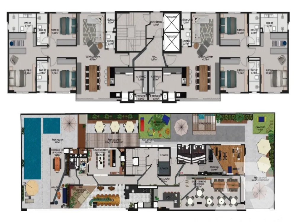 Apartamento, 3 quartos, 130 m² - Foto 2