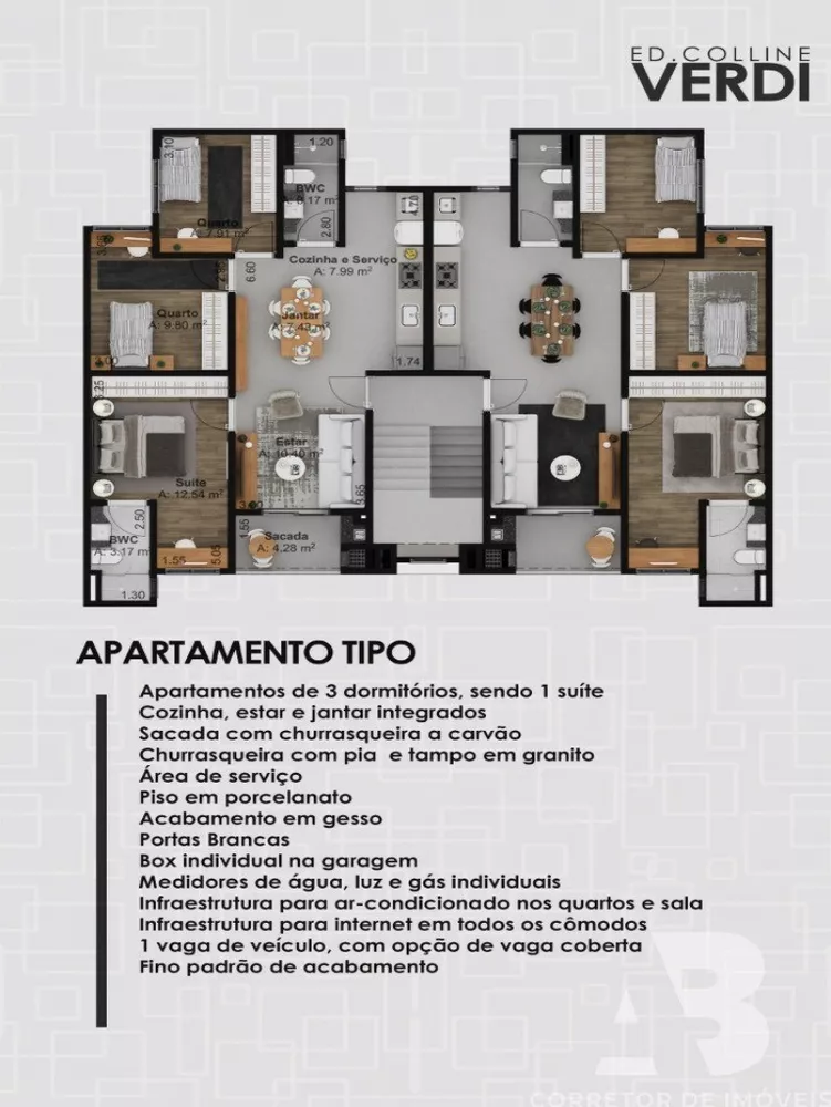 Apartamento à venda com 3 quartos, 75m² - Foto 2