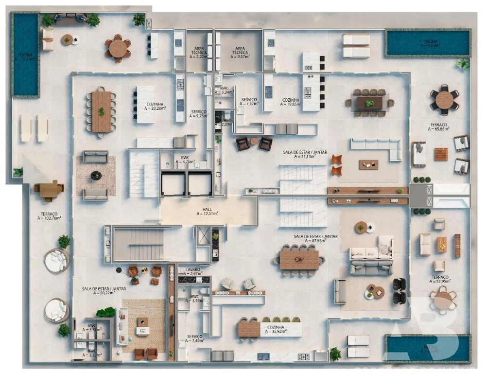 Cobertura, 4 quartos, 453 m² - Foto 13