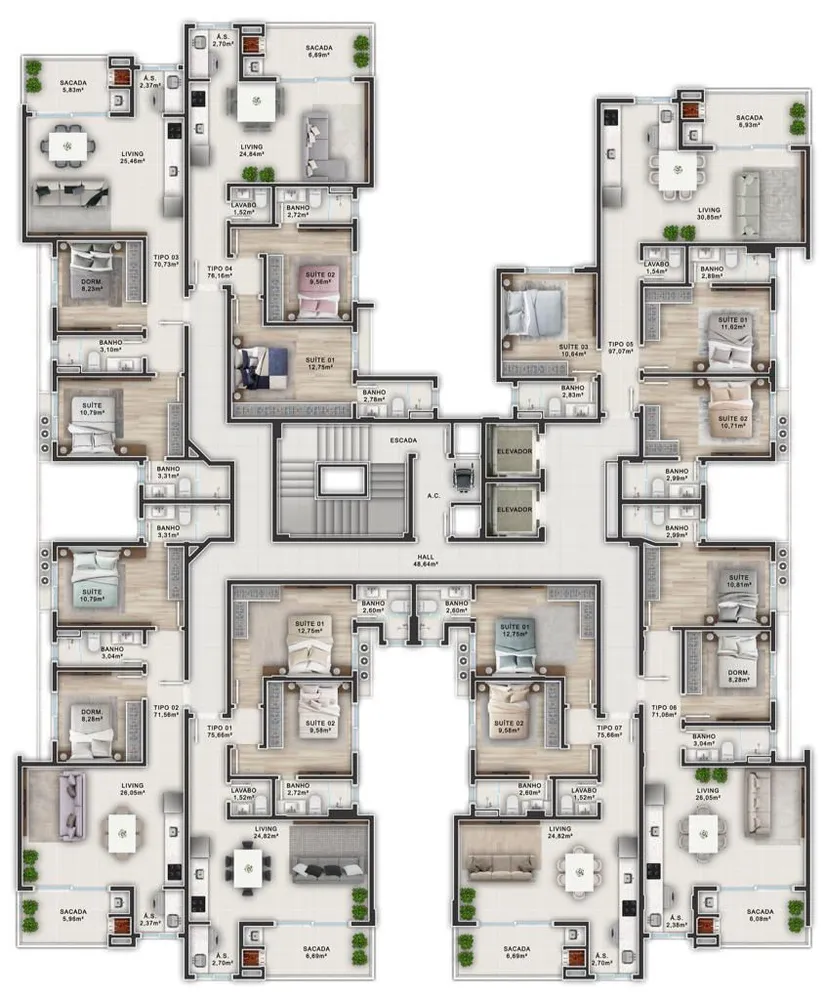 Apartamento, 3 quartos, 97 m² - Foto 20