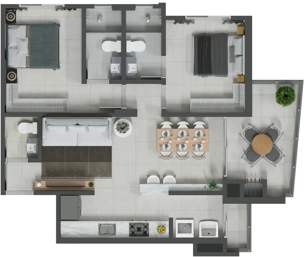 Apartamento, 2 quartos, 73 m² - Foto 15