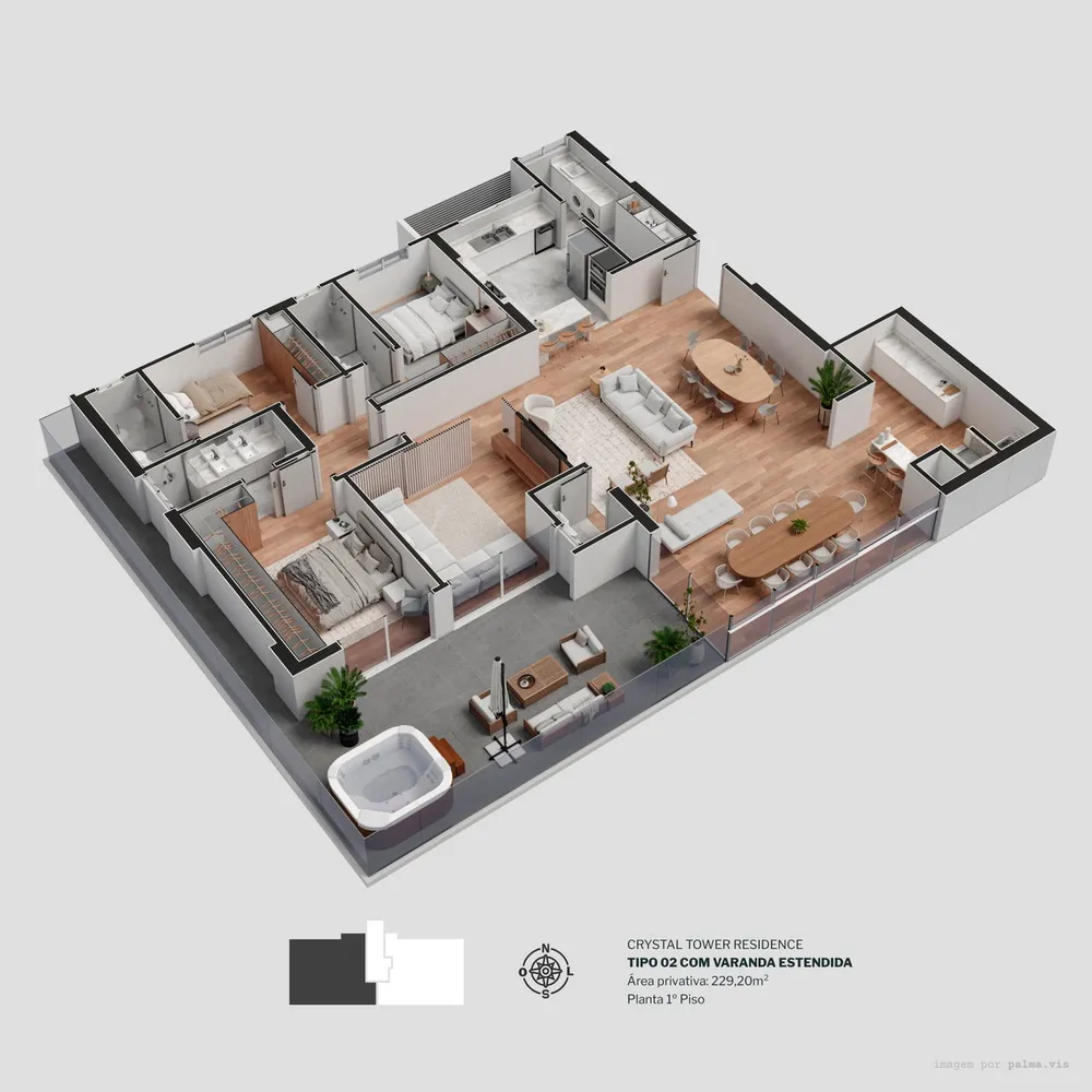 Apartamento, 4 quartos, 173 m² - Foto 16