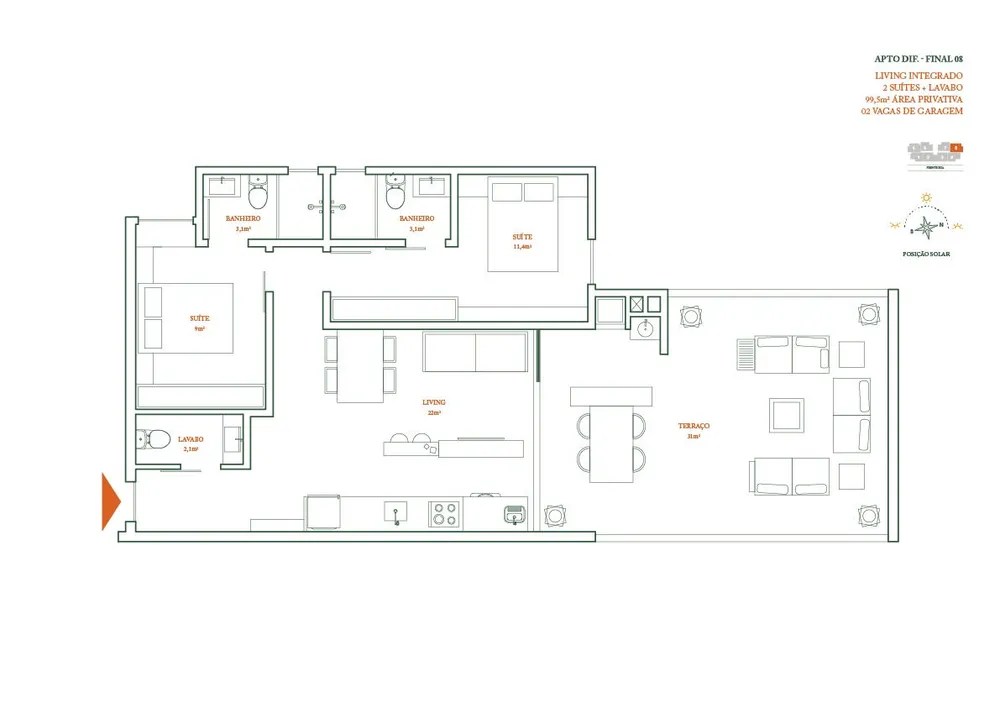 Apartamento, 2 quartos, 78 m² - Foto 11