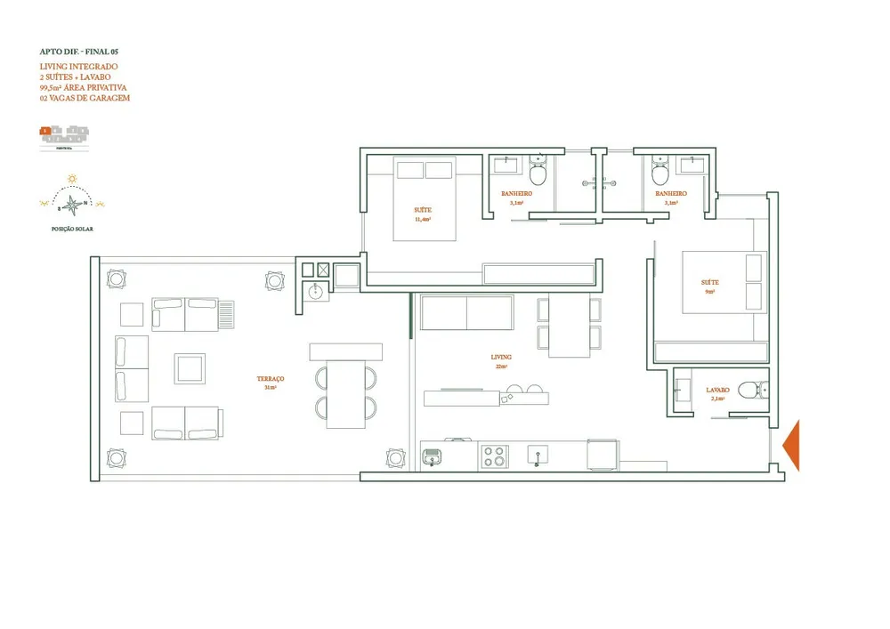 Apartamento, 2 quartos, 78 m² - Foto 9