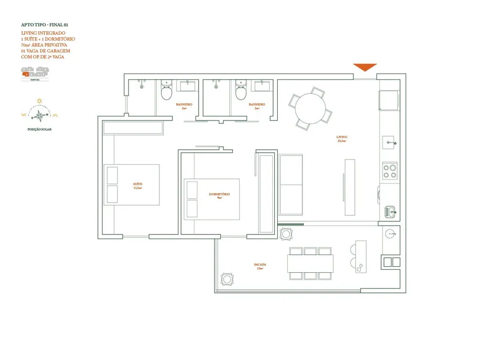 Apartamento, 2 quartos, 78 m² - Foto 7