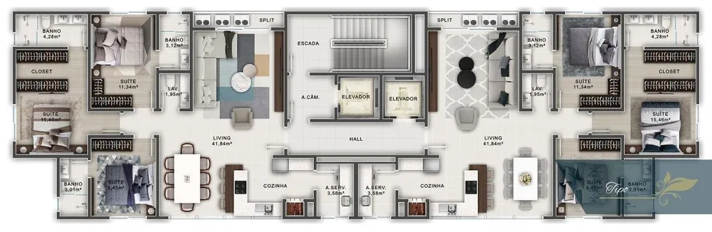 Apartamento, 3 quartos, 110 m² - Foto 9