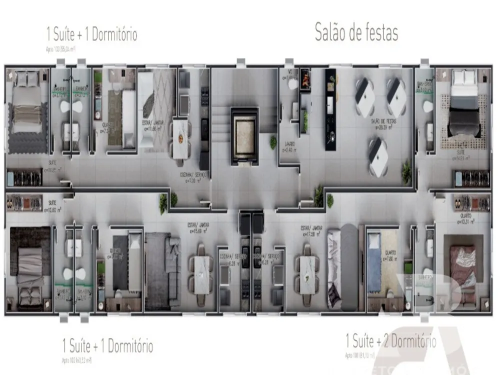 Apartamento, 3 quartos, 81 m² - Foto 2