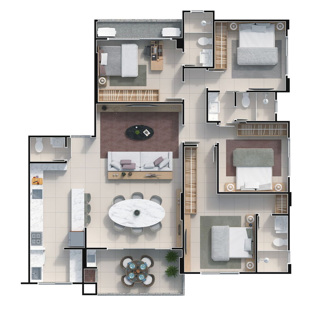 Apartamento, 3 quartos, 130 m² - Foto 11