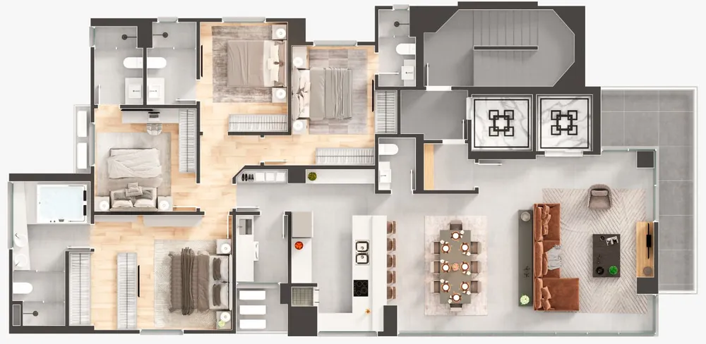 Cobertura, 6 quartos, 490 m² - Foto 11