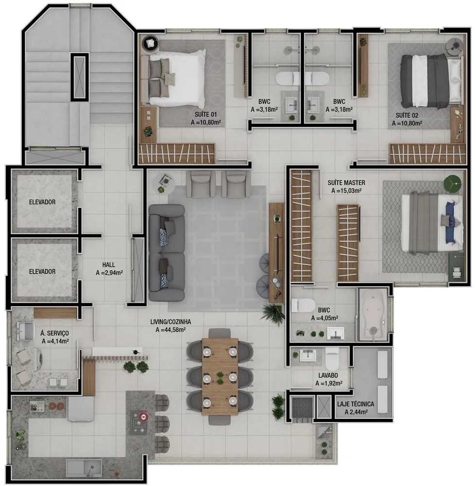 Apartamento, 4 quartos, 212 m² - Foto 13