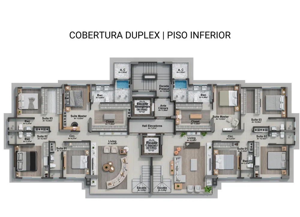 Apartamento, 4 quartos, 146 m² - Foto 11