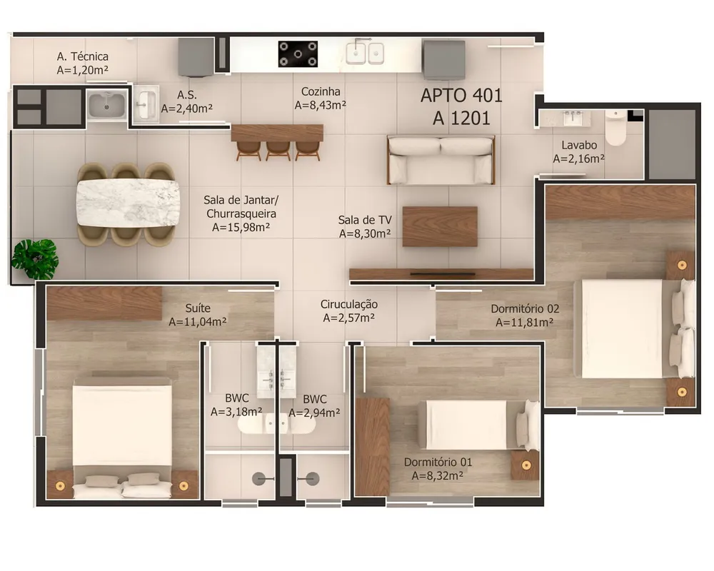 Apartamento, 2 quartos, 86 m² - Foto 15