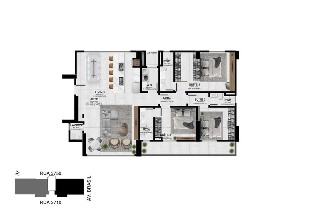 Apartamento, 3 quartos, 156 m² - Foto 8