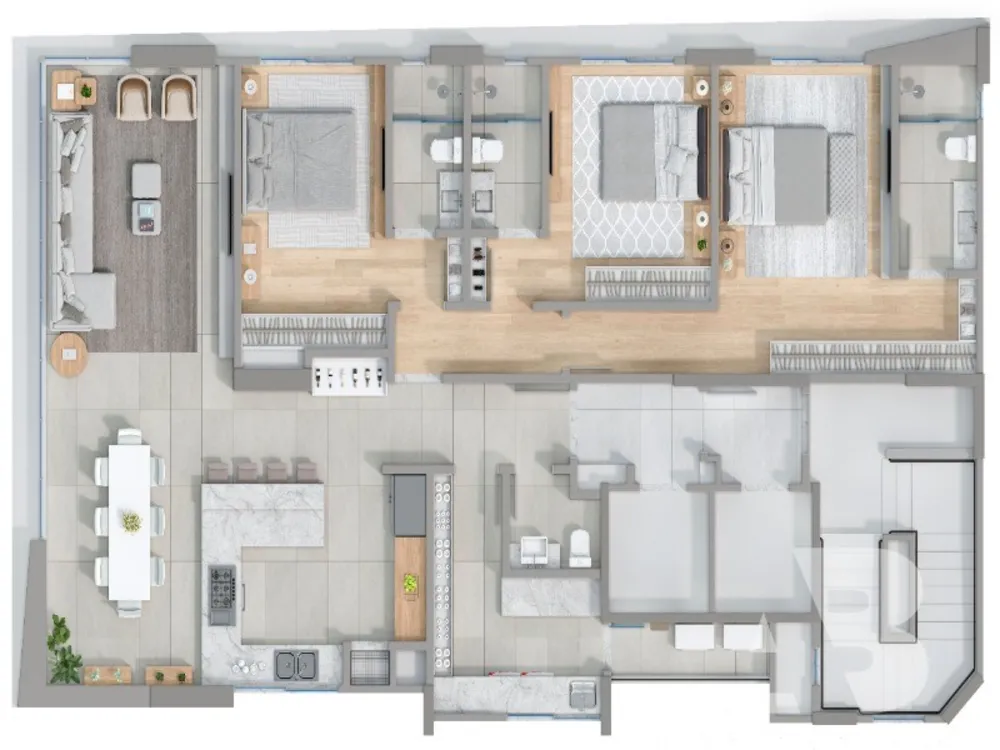 Apartamento, 3 quartos, 150 m² - Foto 12