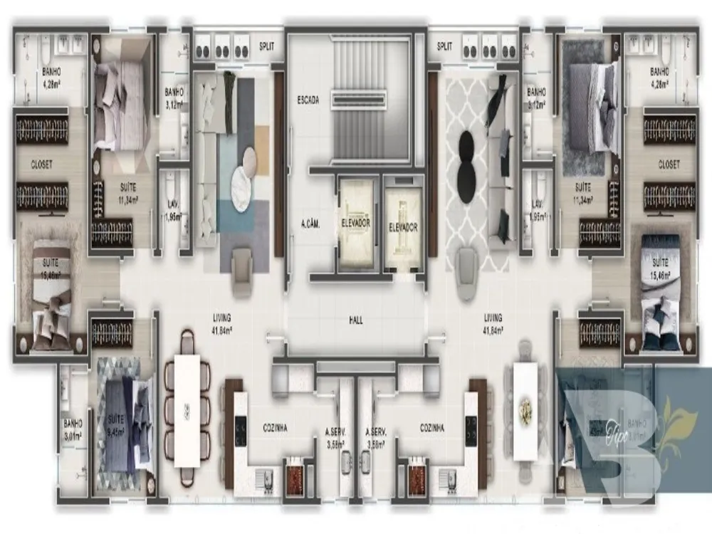 Apartamento, 3 quartos, 110 m² - Foto 8
