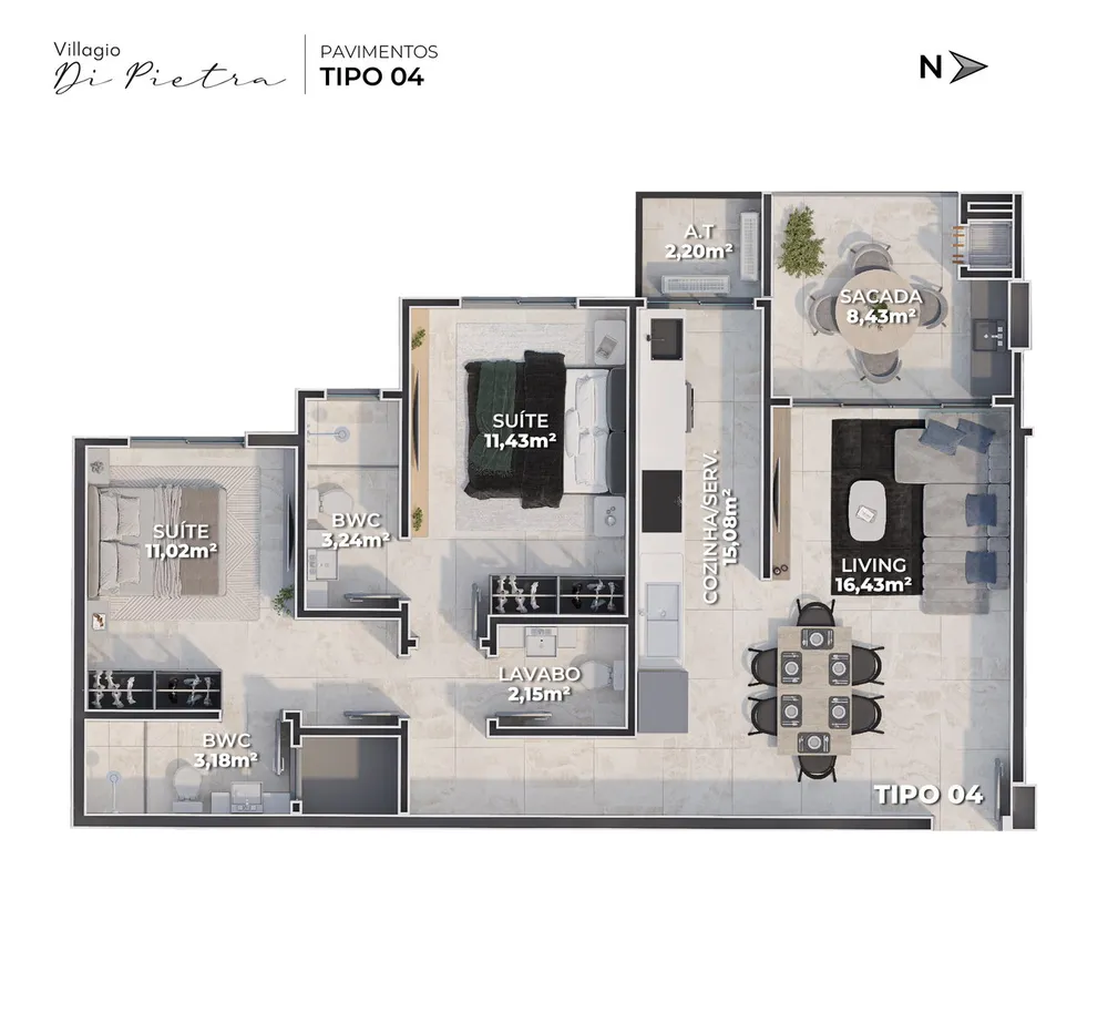 Apartamento, 2 quartos, 76 m² - Foto 14