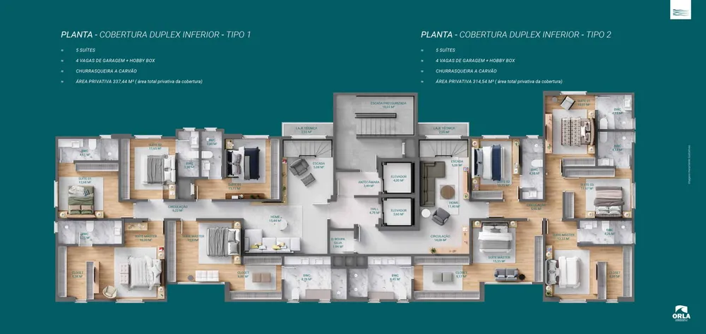 Cobertura, 5 quartos, 321 m² - Foto 10