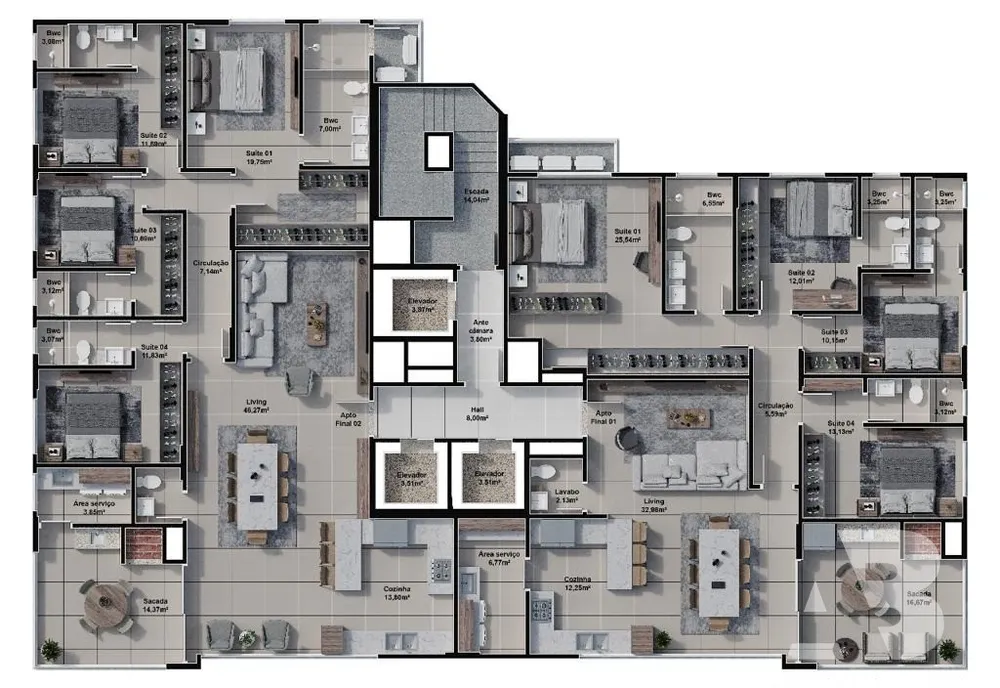 Apartamento, 4 quartos, 173 m² - Foto 15