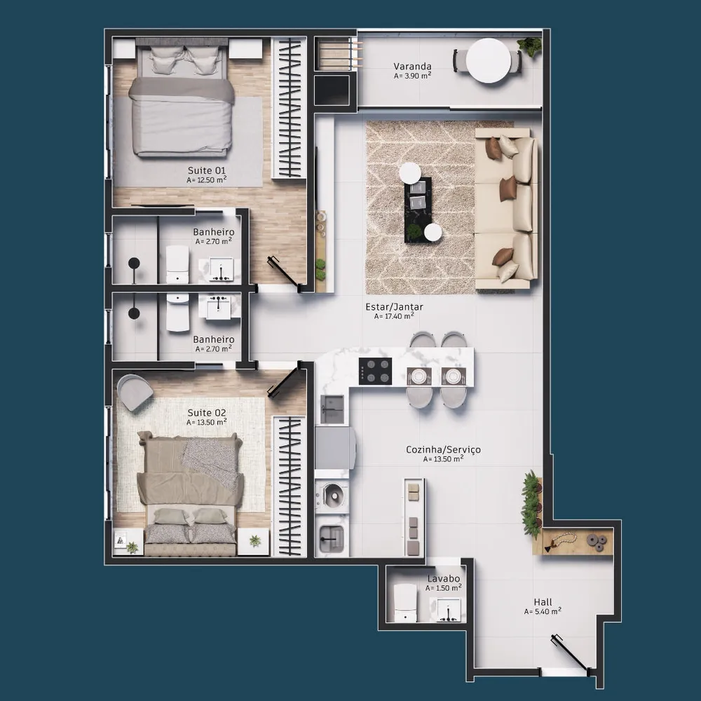 Apartamento, 3 quartos, 240 m² - Foto 12