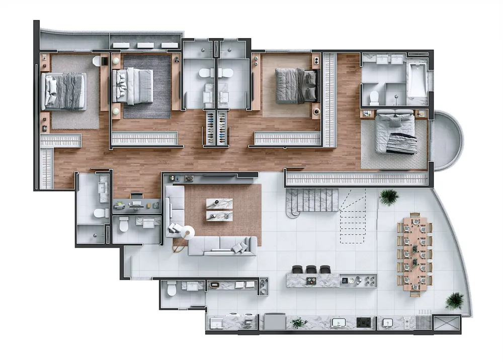 Cobertura, 3 quartos, 304 m² - Foto 11