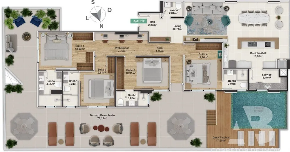 Apartamento, 4 quartos - Foto 6