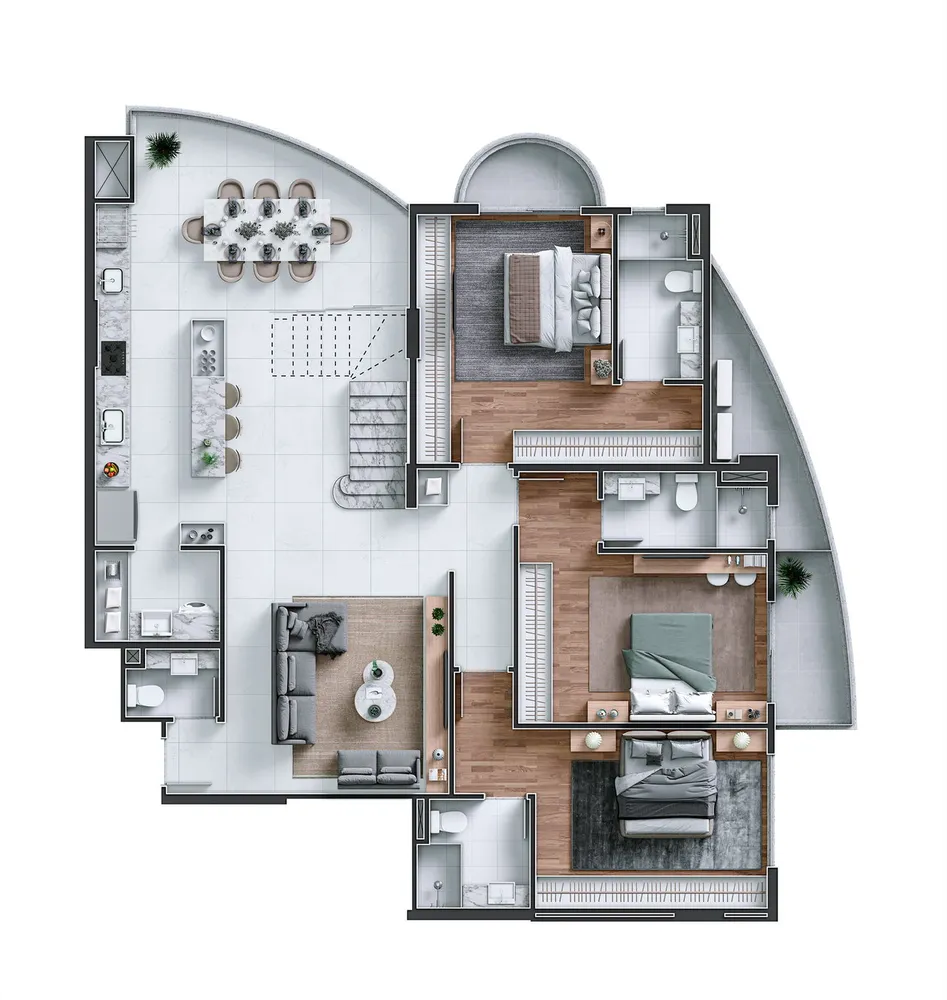 Apartamento, 3 quartos, 151 m² - Foto 9