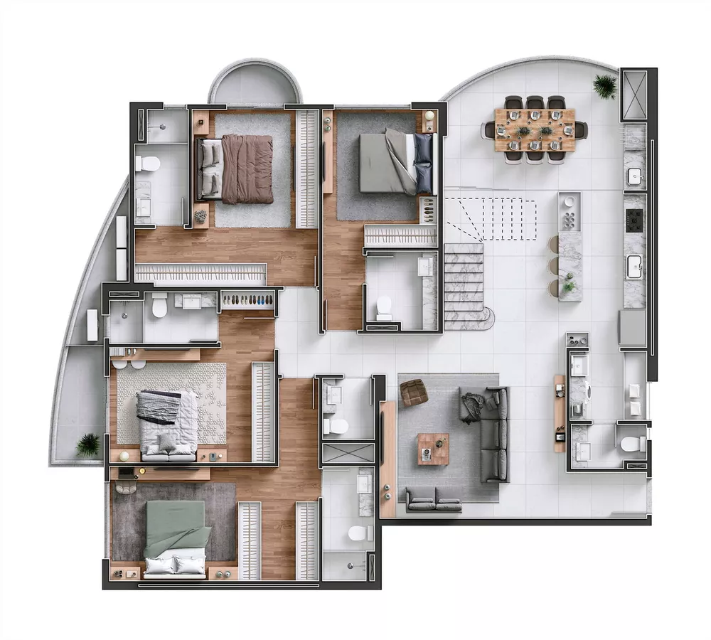 Apartamento, 3 quartos, 151 m² - Foto 7