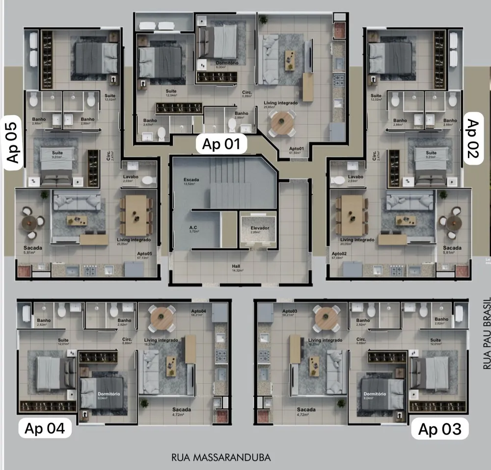 Apartamento, 2 quartos, 67 m² - Foto 8