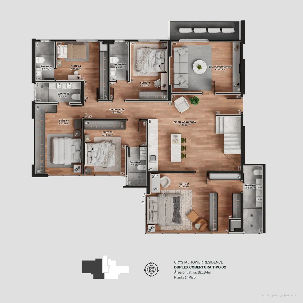 Apartamento, 3 quartos, 175 m² - Foto 19