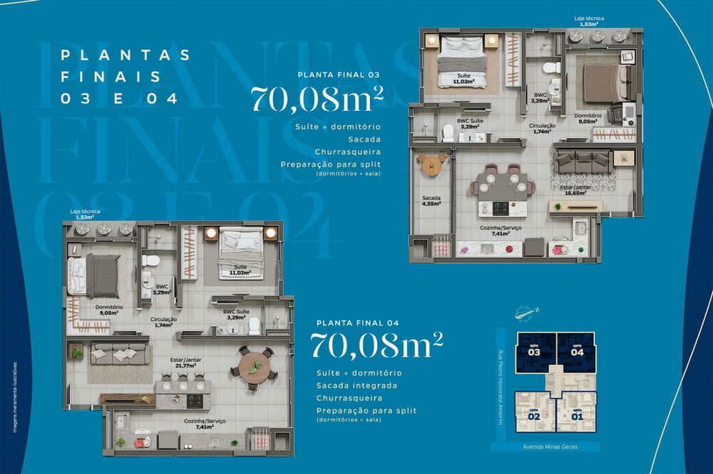 Apartamento, 2 quartos, 70 m² - Foto 11