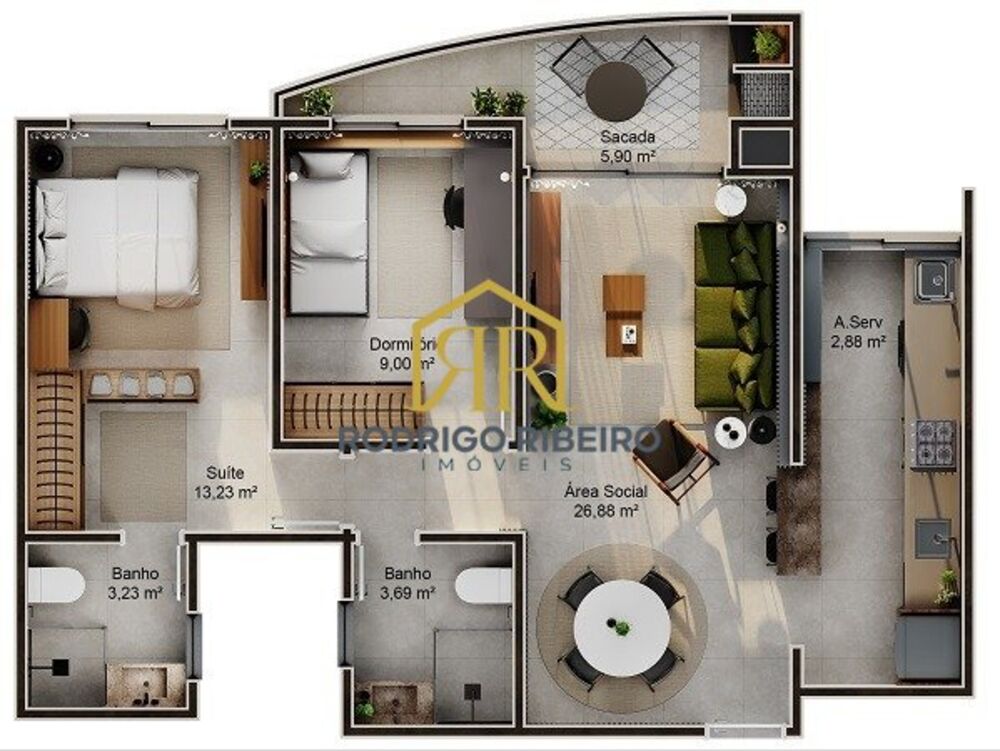 Apartamento, 2 quartos, 75 m² - Foto 11