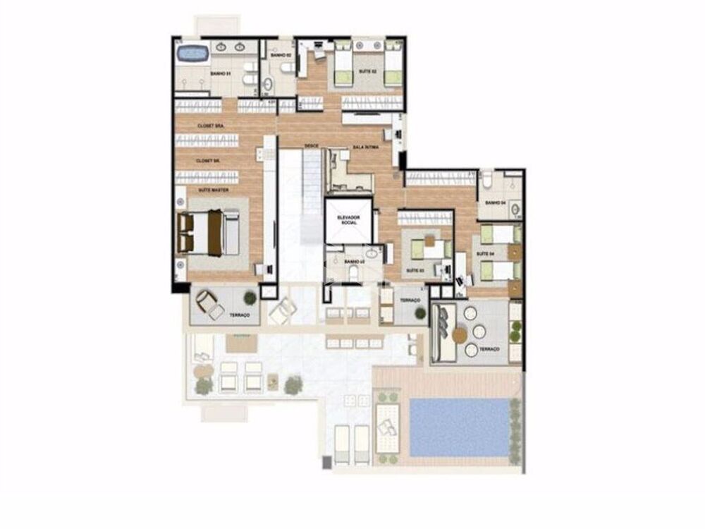 Cobertura, 4 quartos, 391 m² - Foto 1