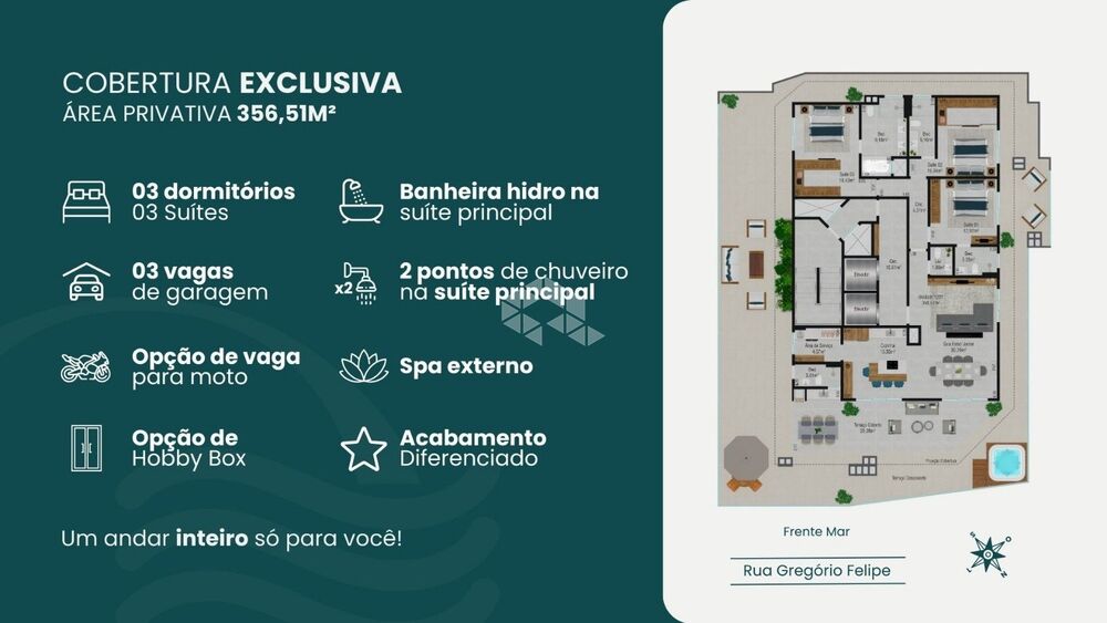 Cobertura, 3 quartos, 356 m² - Foto 4