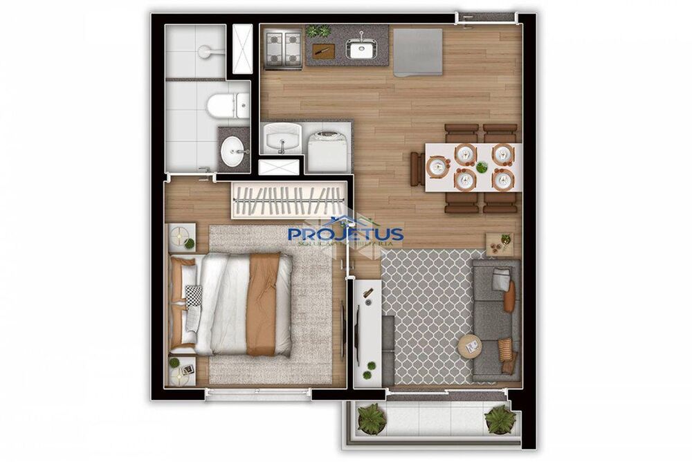 Apartamento, 1 quarto, 31 m² - Foto 2