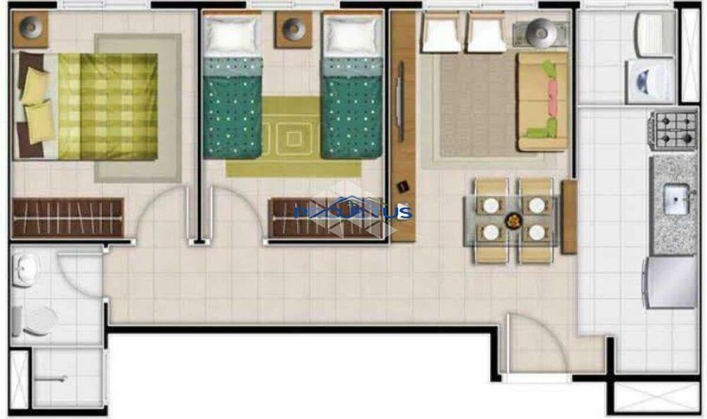 Apartamento, 2 quartos, 47 m² - Foto 1