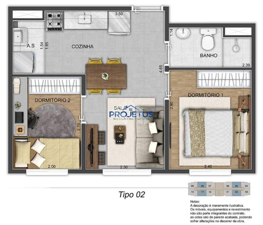 Apartamento, 1 quarto - Foto 21