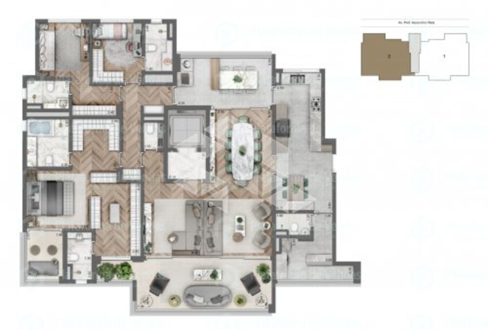 Apartamento, 3 quartos, 230 m² - Foto 3