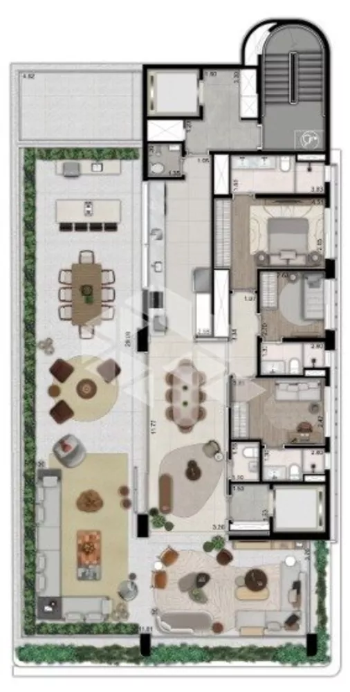 Apartamento, 3 quartos, 272 m² - Foto 2