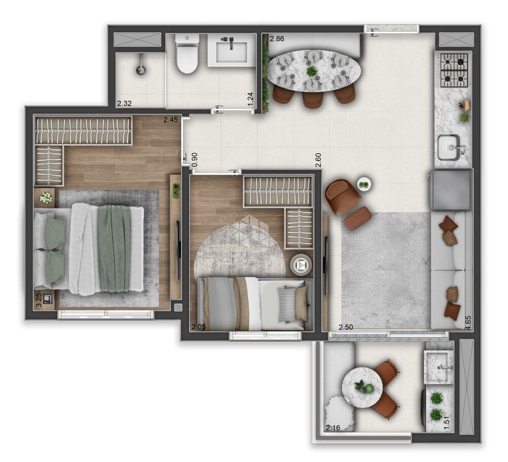 Apartamento, 1 quarto, 24 m² - Foto 4