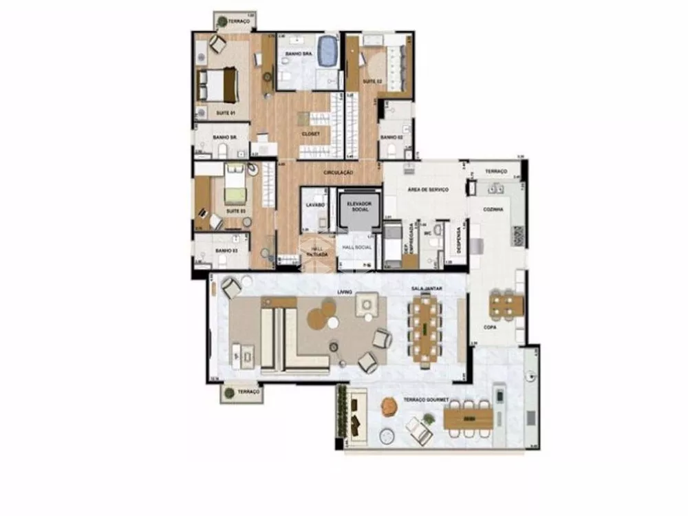 Apartamento, 3 quartos, 246 m² - Foto 8