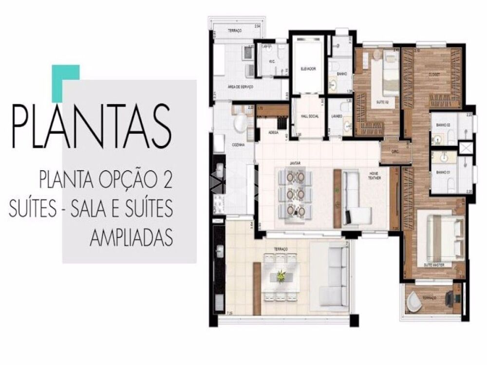Apartamento, 4 quartos, 136 m² - Foto 1